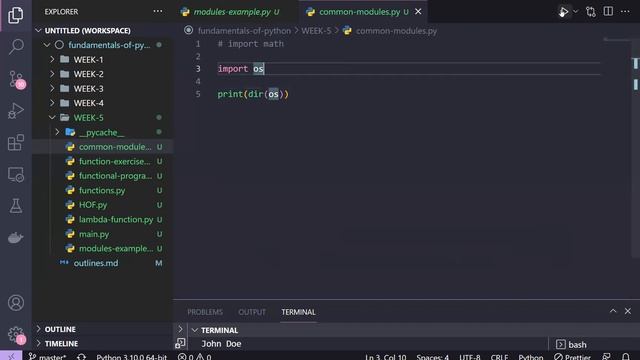 05-05-Python modules смотреть онлайн