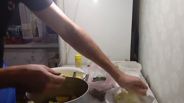 курица с картошкой