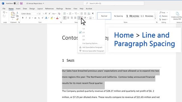 How to change line spacing in Word | Microsoft смотреть онлайн