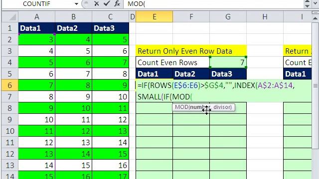 Excel Magic Trick 622: Array Formula to Return Even Row Data Only смотреть онлайн