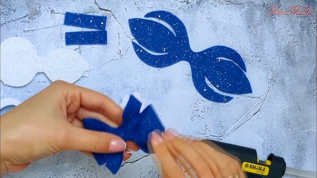 Снежный бантик: зимние резиночки/ Snow bows DIY смотреть онлайн