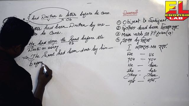 Voice Change Of Past Perfect Tense# Active To Passive Voice#Voice Change In English Grammar смотреть онлайн