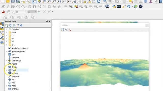 Digital Elevation Model (DEM) 3D Visualization in QGIS 3.0 смотреть онлайн