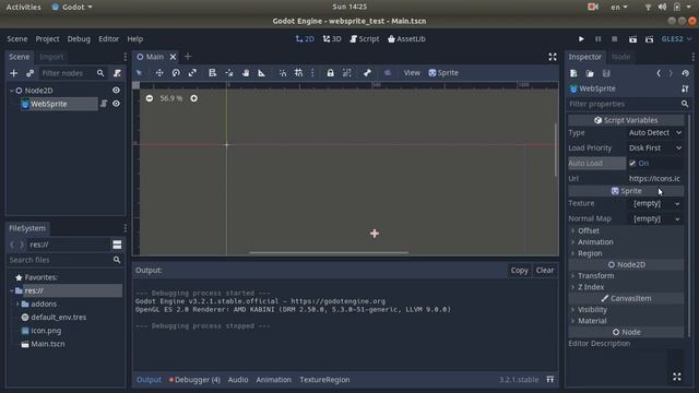 Godot Web Sprite node tutorial смотреть онлайн