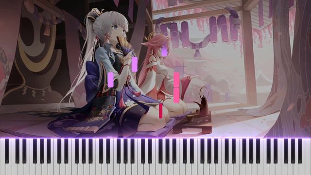 『Ayaka Theme - Hanachirusato 華散る縁』Genshin Impact OST | 原神 OST ピアノ