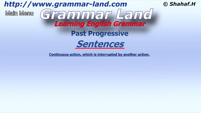 Learning English Grammar: Past Progressive tense - sentences смотреть онлайн