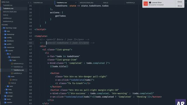 #13 Working with Vuex part 2 - setting up Actions for listing and Add смотреть онлайн