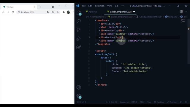 17. VueJs - Props Pada Slot смотреть онлайн
