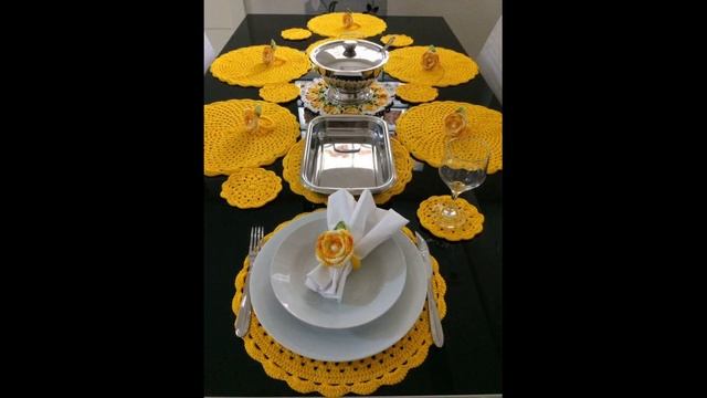 Изысканное оформление стола! Сервировочные салфетки крючком #crochet смотреть онлайн