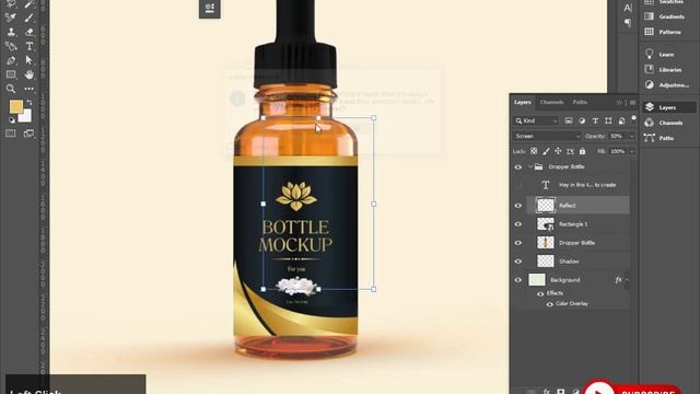 How to create dropper bottle mockup in photoshop смотреть онлайн
