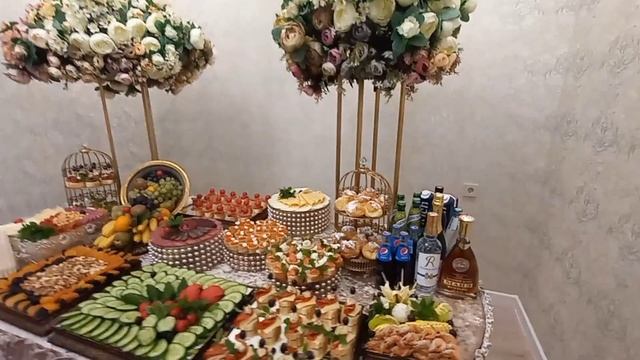 фуршетный стол! моя работа сегодняшняя у жениха дома! смотреть онлайн