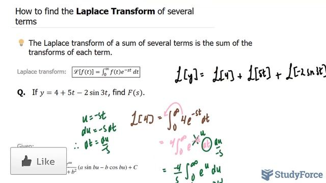? How to find the Laplace Transform of several terms смотреть онлайн