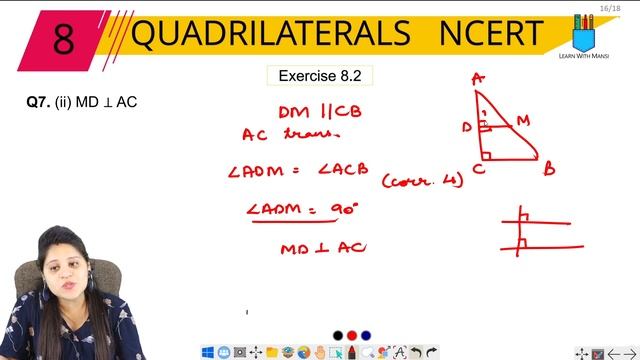 Class 9 Maths | Chapter 8 | Exercise 8.2 Q7 | Quadrilaterals | NCERT смотреть онлайн