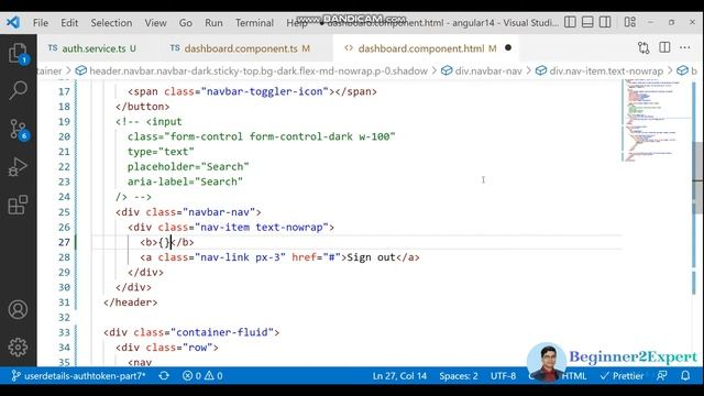 Part 7 - JWT Token With HTTP Headers | Load User Details After Login | Angular 14 Series смотреть онлайн