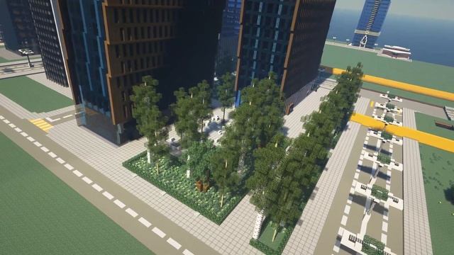 Строим American Copper Buildings в Minecraft! | Time Lapse смотреть онлайн