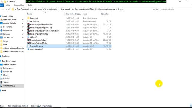 aula 7050 Sistema Web fazendo Deploy export WAR Deployments WildFly do sistema para o servidor смотреть онлайн