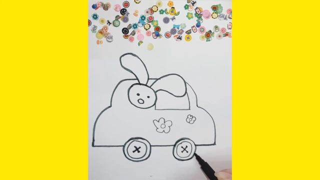 Как нарисовать Машину##Просто рисуем машину ##How to draw a car## смотреть онлайн