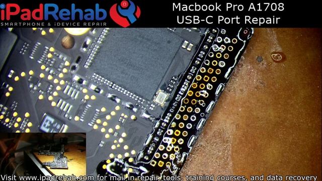 Macbook Pro A1708 USBC Port Replacement смотреть онлайн