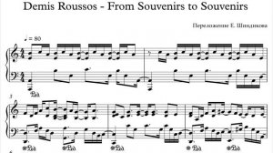 Ноты Demis Roussos - From Souvenirs to Souvenirs