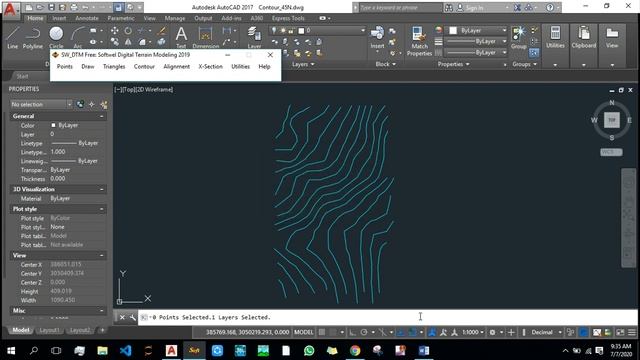 Contour Interpolation: [From a contour of one interval to that of another interval] #SWDTM #AutoCAD смотреть онлайн