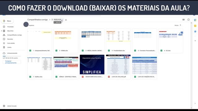 Curso Gratuito de Excel - Como Baixar o Material da Aula? смотреть онлайн