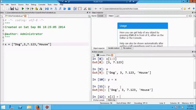 Python With Spyder 5: Lists Part 1 смотреть онлайн