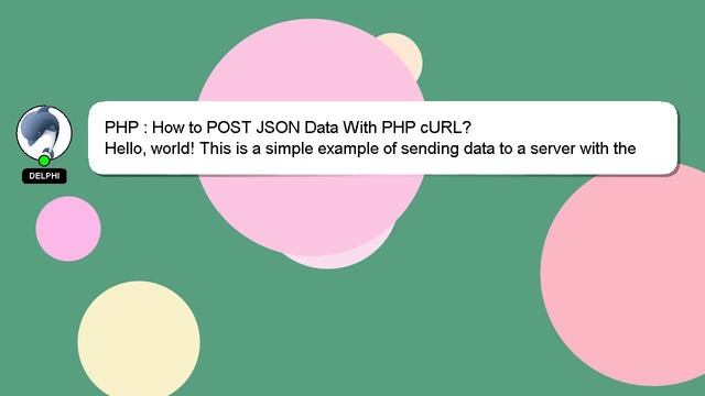 PHP : How to POST JSON Data With PHP cURL? смотреть онлайн