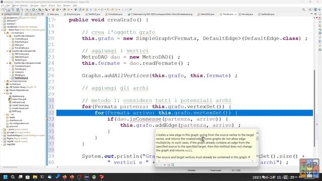 TdP2023-L23: Costruzione di Grafi (Metro Paris) смотреть онлайн