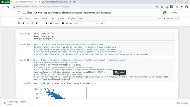 PYTHON- Machine Learning: Linear regression model using смотреть онлайн