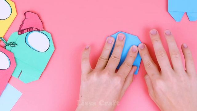 Амонг Ас из бумаги без клея / Оригами закладка для книги / DIY Origami Paper AMONG US without glue смотреть онлайн