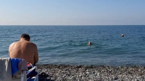 Санаторий АкваЛоо.Пляж. Сочи 2021. Октябрь.