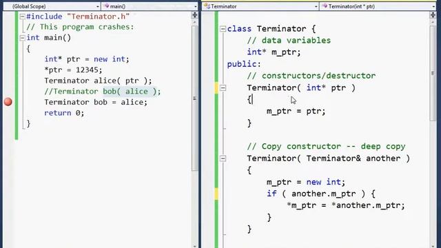 C++ class copy constructor Part 5 смотреть онлайн