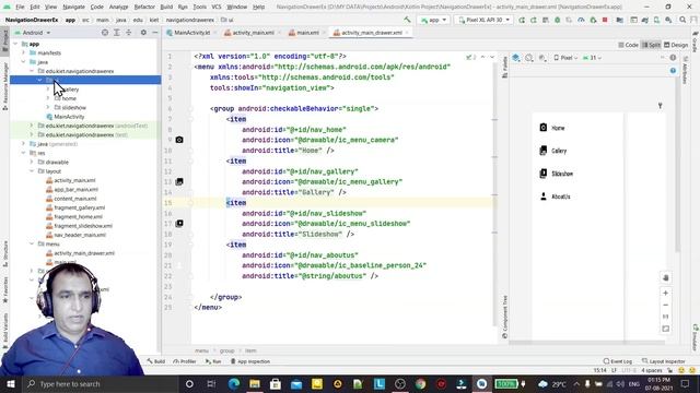 Navigation Drawer in Android Studio | Dr Vipin Classes смотреть онлайн