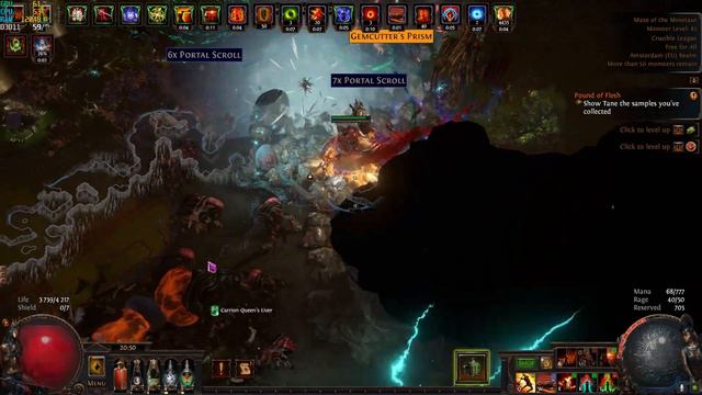 Blade Flurry Berserker Path of Exile 3.21 Minotaur kill смотреть онлайн