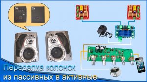 Переделка колонок (пассивных) от музыкального центра в активные. Diy hi-fi