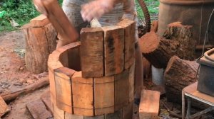 Тандыр из старого кирпича
