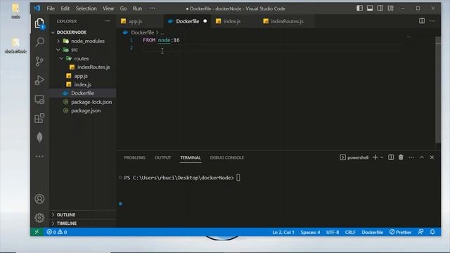 Creación de un contenedor de Nodejs usando Docker para una aplicación смотреть онлайн