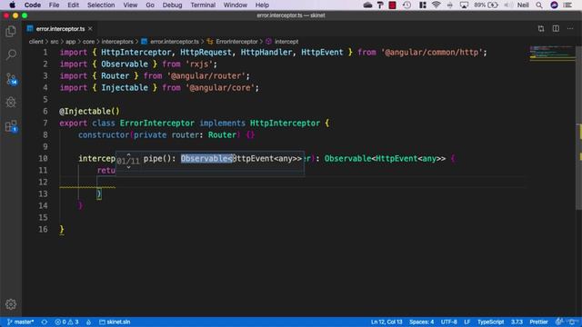 119 Using the Http Interceptor to catch errors смотреть онлайн