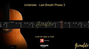 Undertale Last Breath Phase 3 Completed. Tutorial guitar Tabs