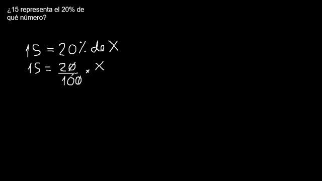 15 representa el 20 por ciento de qué número смотреть онлайн