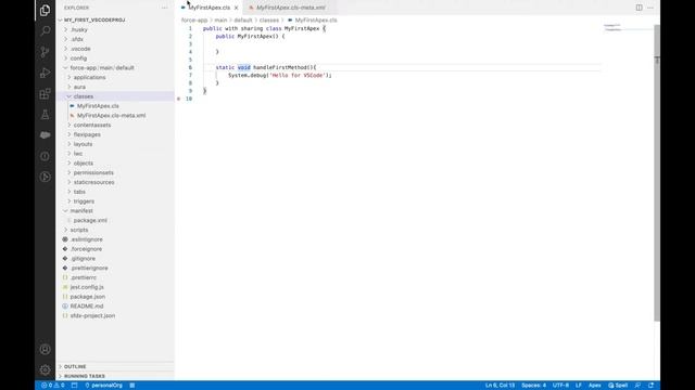Deploy Metadata to a Salesforce Org from VSCode - Lecture #7 смотреть онлайн
