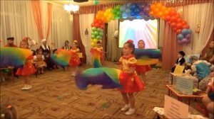 "Радуга" Танец с вейлами в детском саду.