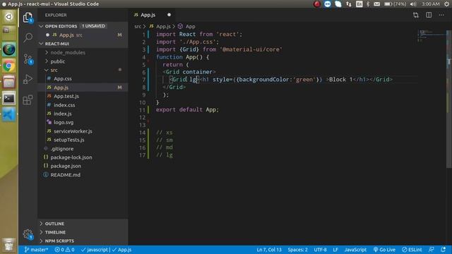 Reactjs material ui tutorial in Hindi #14 Grid system for responsive layout смотреть онлайн