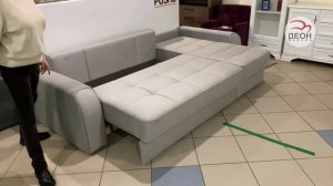 Угловой диван Кембридж | Механизм пантограф на металлокаркасе | Высокая посадка