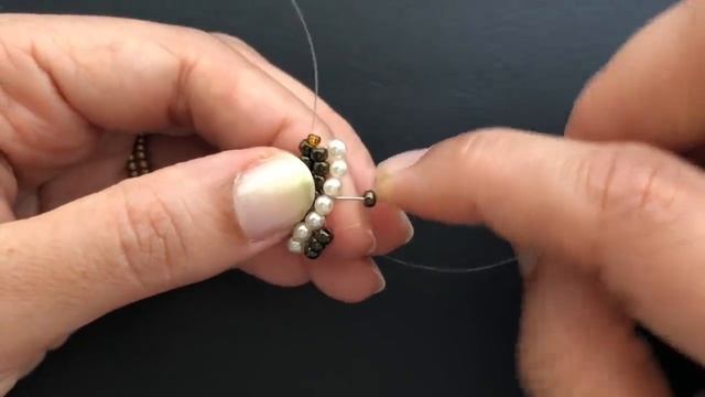Dainty Beaded Ring. DIY Ring. How to make beaded jewelry ? смотреть онлайн