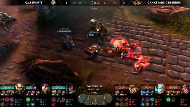 G2 eSports Vs. Gankstars Cerberus Game 2: Vainglory EU Autumn Evil Eight FINALS Week 1 смотреть онлайн
