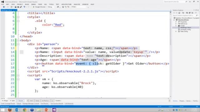 Client Side Data Binding with Knockout js смотреть онлайн