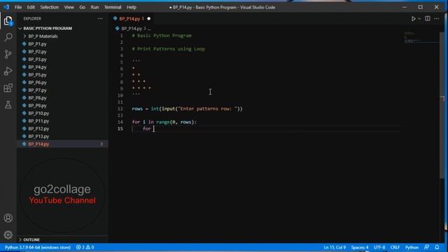EP 14 | Language Python | Basic Program I go2collage смотреть онлайн
