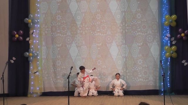 Показательное выступление секции киокусинкай д. Средний Постол смотреть онлайн