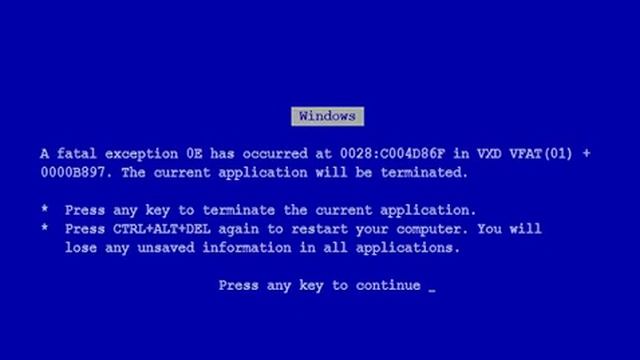 как зделать синий экран смерти в виртуальнам windows 98 смотреть онлайн
